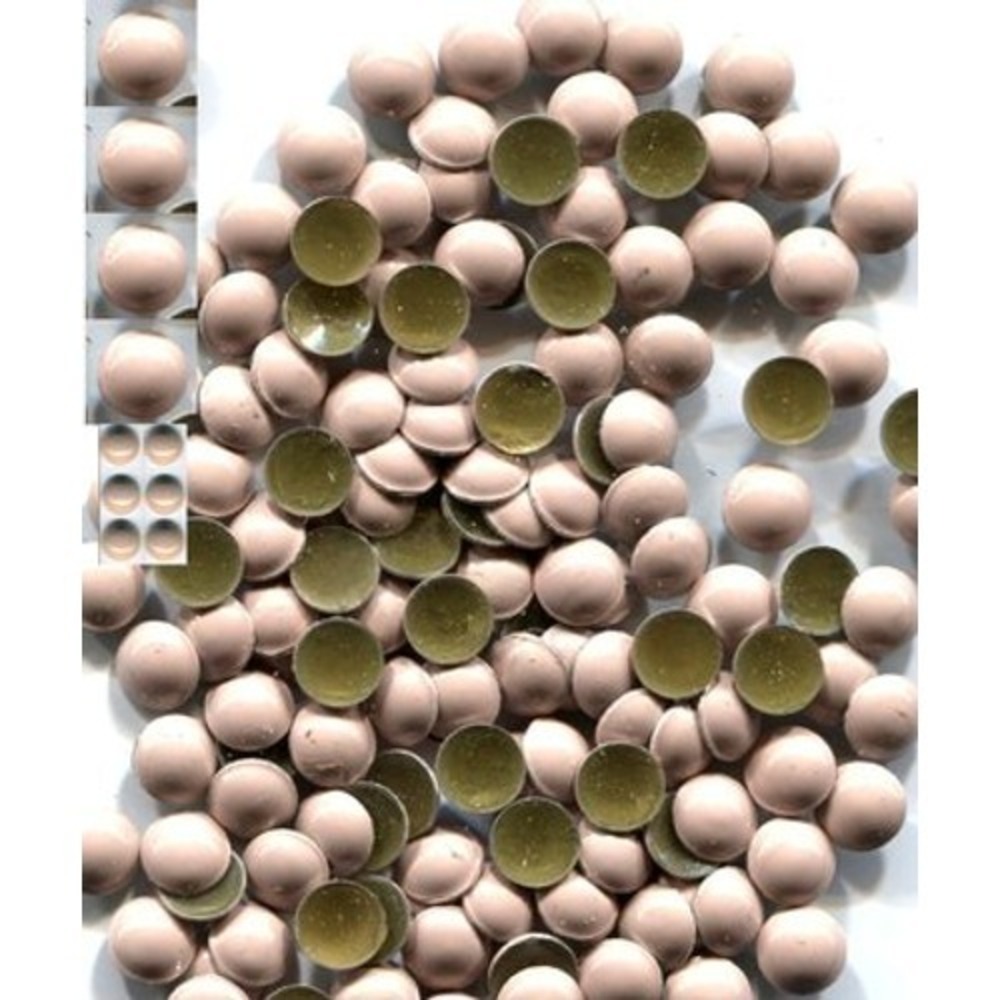 Pearl Domes Nailheads 5mm Hot fix SALMON 144 Pc 1 gross